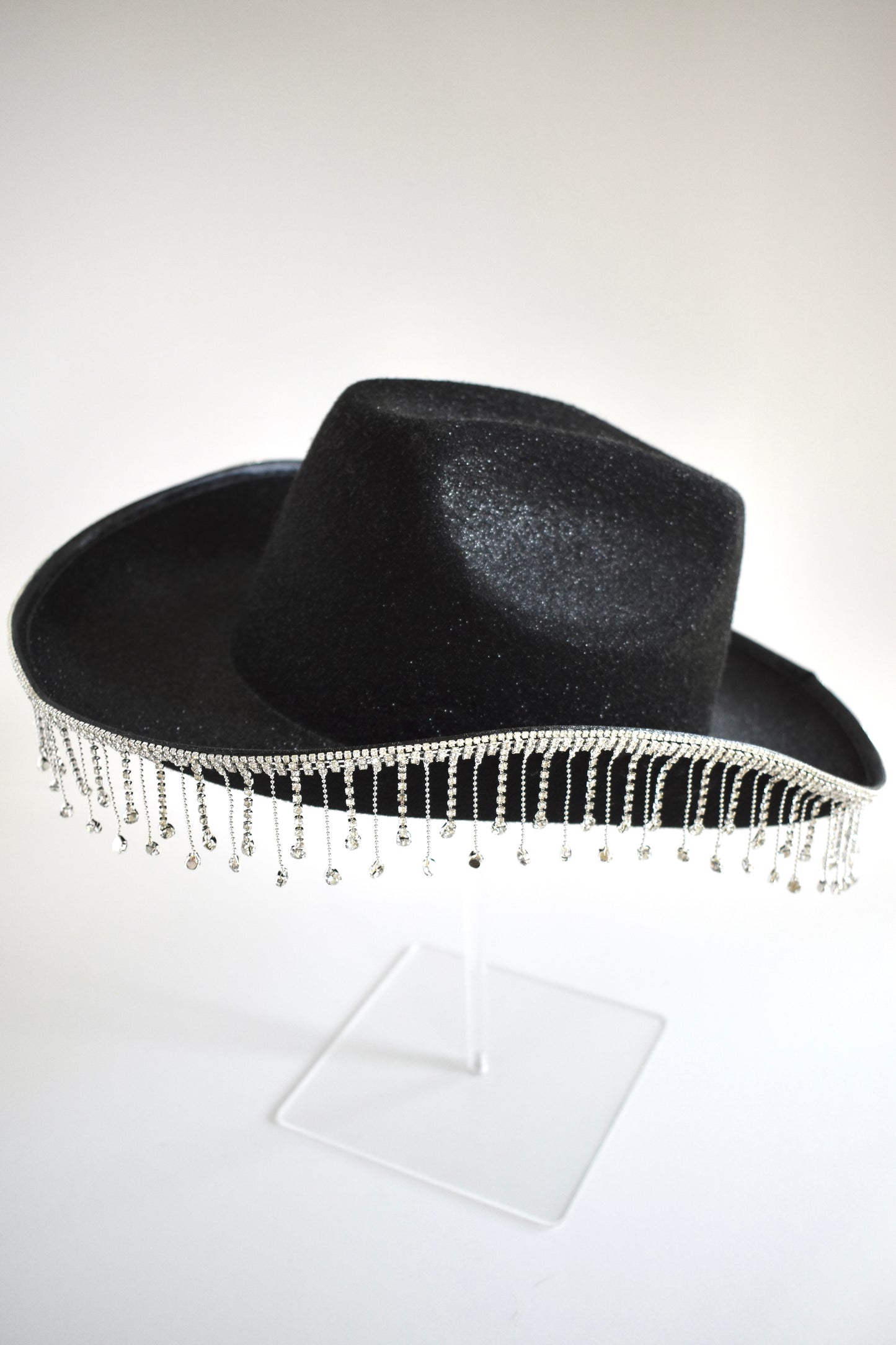 Talkin’ Tennessee | Black Glitter Rhinestone Cowgirl Hat